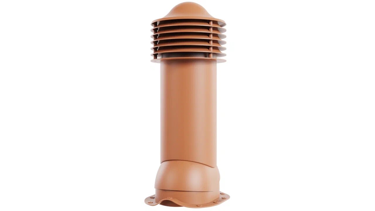 Труба вентиляционная для металлочерепицы 110-125/650 (неутепленная), кирпичный