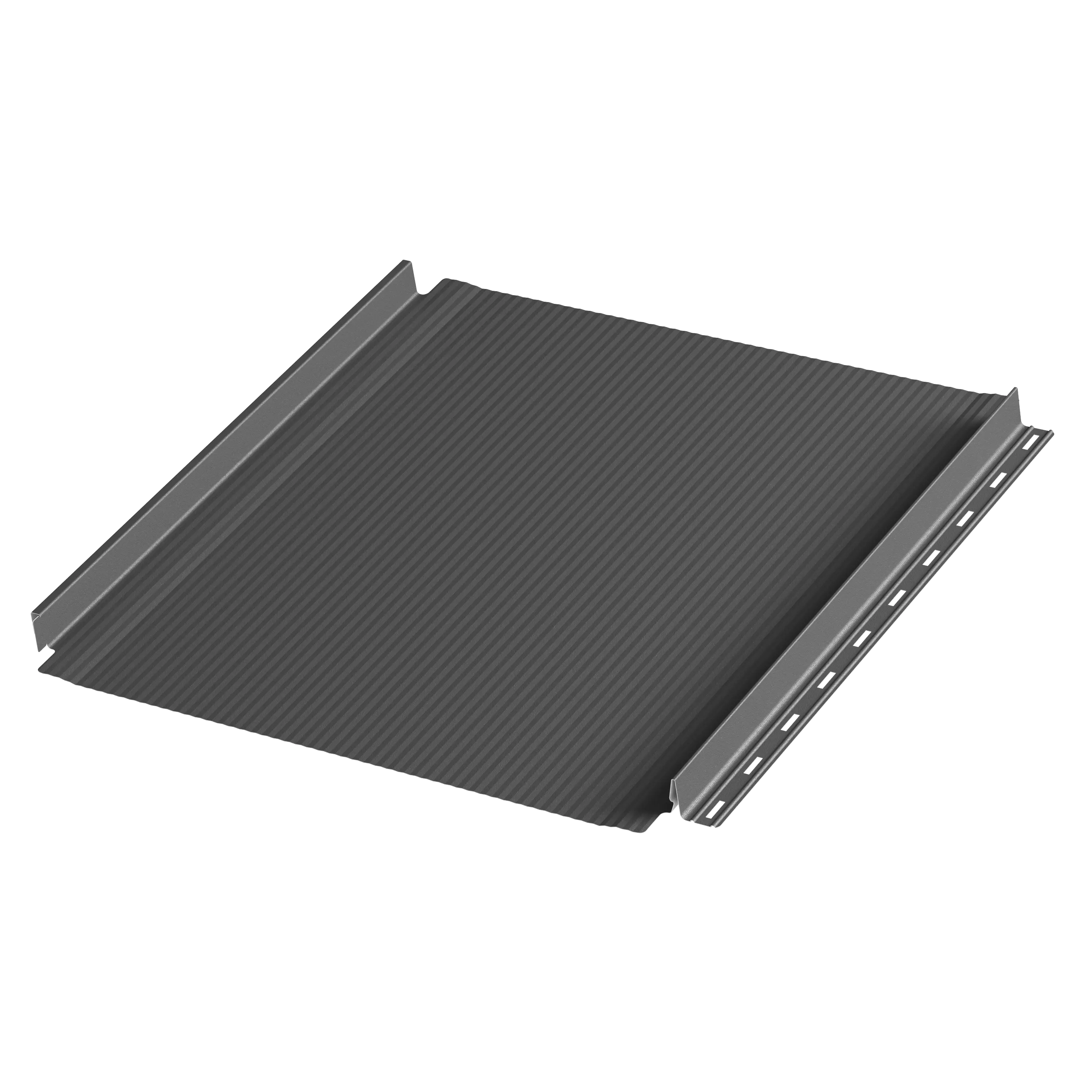 Фальцевая панель AQUACLICK Бриз 0.50мм Zn180 9005 (черный) Rooftop Бархат без подгиба {длины по списку} купить в Санкт-Петербурге