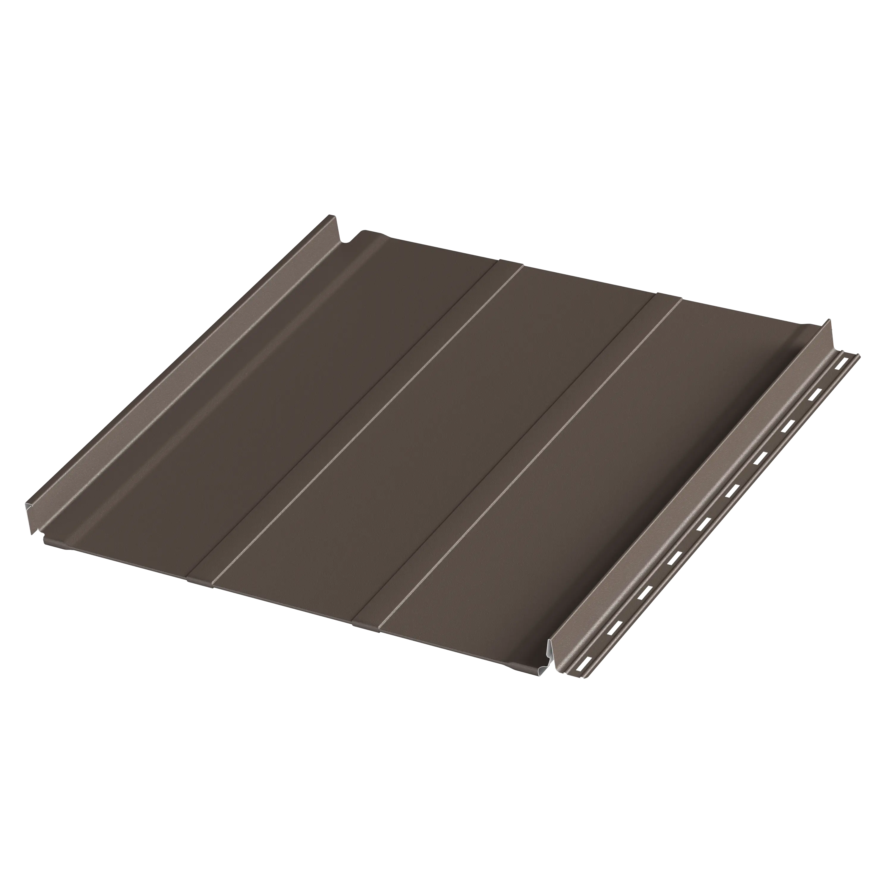 Фальцевая панель AQUACLICK Силуэт-2 0.50мм Zn180 Rooftop Бархат с подгибом {длины по списку} купить в Санкт-Петербурге