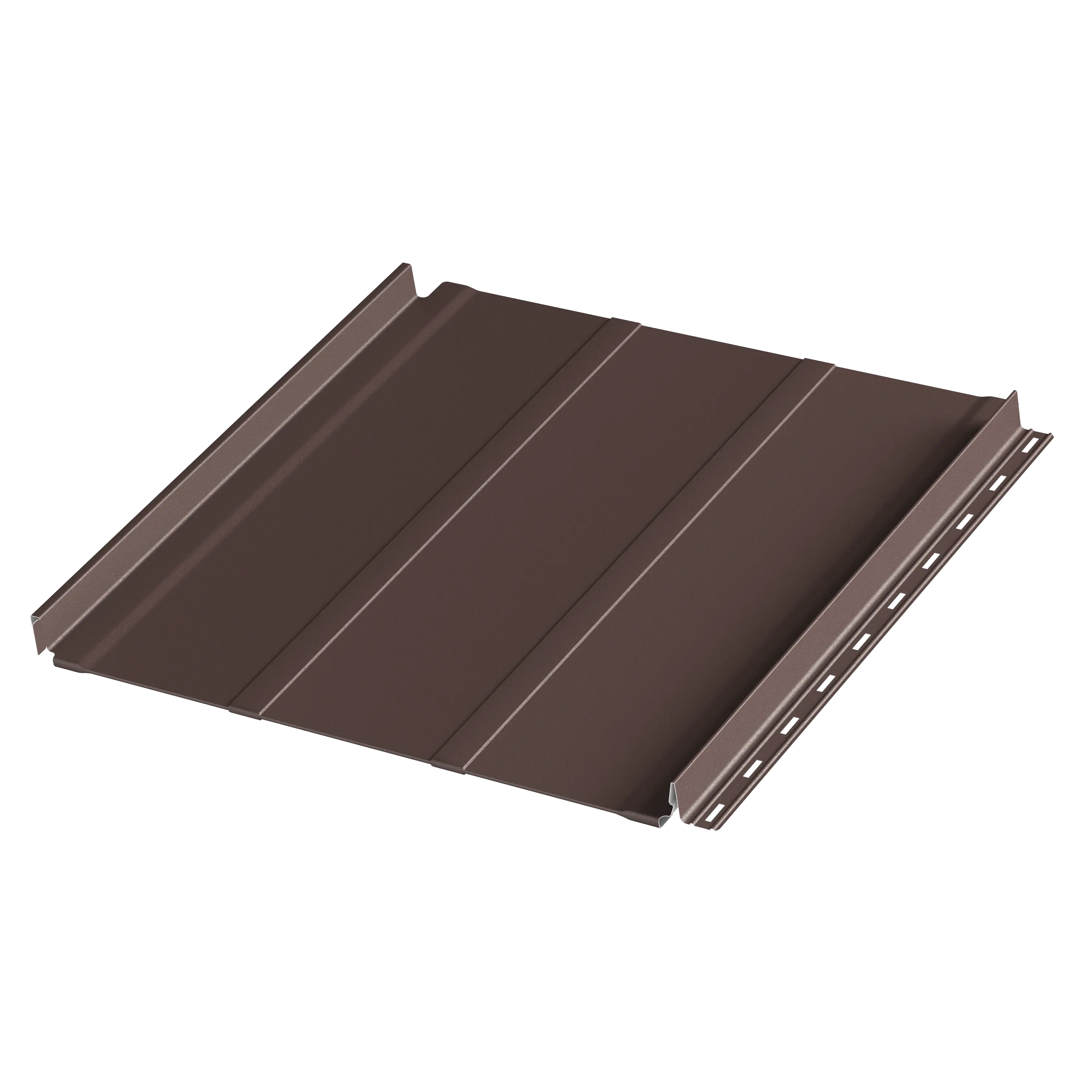 Фальцевая панель AQUACLICK Силуэт-2 0.50мм Zn180 Rooftop Бархат с подгибом {длины по списку} купить в Санкт-Петербурге