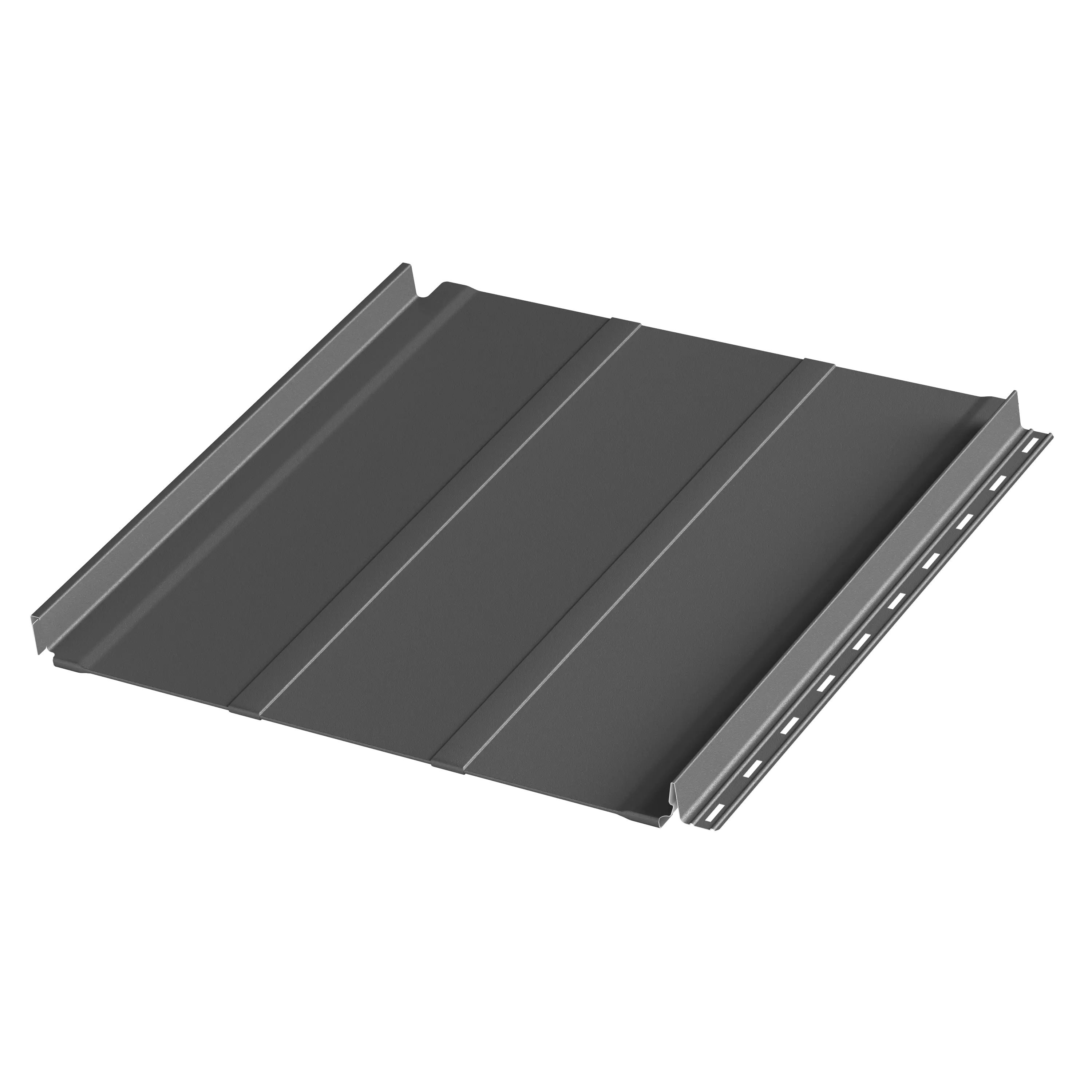 Фальцевая панель AQUACLICK Силуэт-2 0.50мм Zn180 Rooftop Бархат с подгибом {длины по списку} купить в Санкт-Петербурге