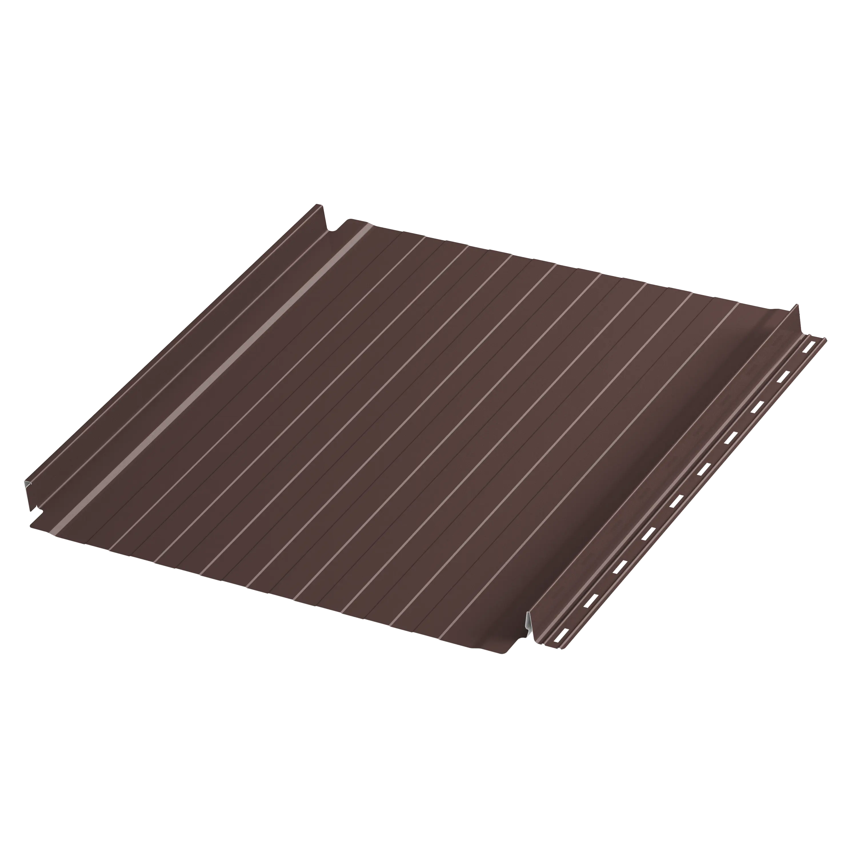 Фальцевая панель AQUACLICK Силуэт-8 0.50мм Zn275 PU Matt без подгиба {длины по списку} купить в Санкт-Петербурге