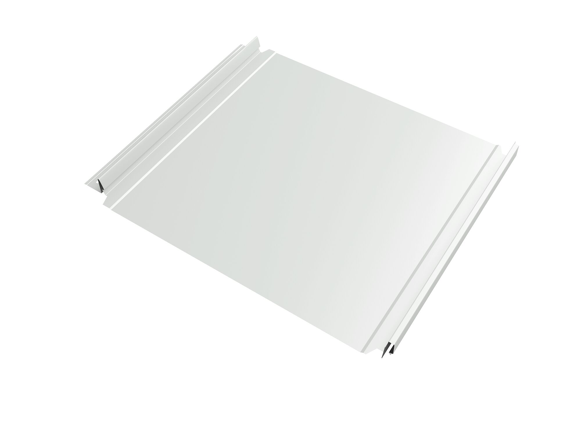 Кликфальц Double Pro GL 0.50мм Satin с пленкой на замках {длины по спецификации}, 9003 (белый) купить в Санкт-Петербурге Кликфальц Double Pro GL 0.50мм Satin с пленкой на замках {длины по спецификации}, 9003 (белый)