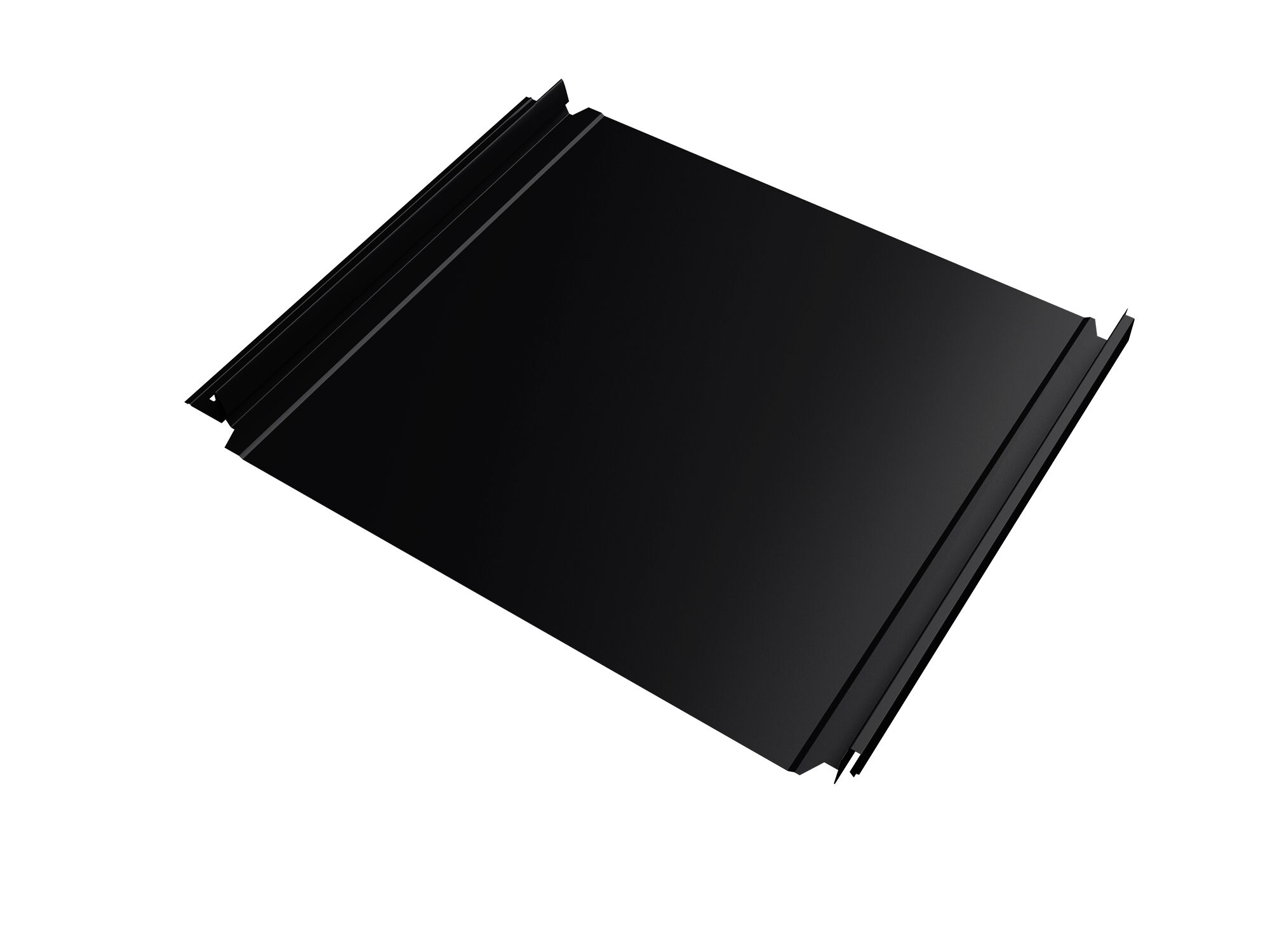 Кликфальц Double Pro GL 0.50мм 9005 (черный) Satin с пленкой на замках {длины по спецификации}, 9005 (черный) купить в Санкт-Петербурге Кликфальц Double Pro GL 0.50мм 9005 (черный) Satin с пленкой на замках {длины по спецификации}, 9005 (черный)