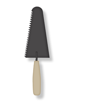 Мастерок с зубцами купить в Москве Мастерок с зубцами