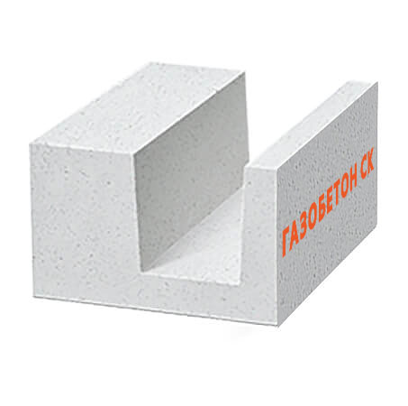 U-блок D500 Газобетон СК 500*250*375 мм, Газобетонный блок СК U-блок 500х250х375мм 30шт/пд купить в Санкт-Петербурге U-блок D500 Газобетон СК 500*250*375 мм, Газобетонный блок СК U-блок 500х250х375мм 30шт/пд