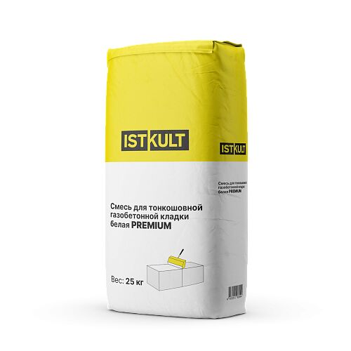 ISTKULT Клей премиум раствор 25кг, белый
