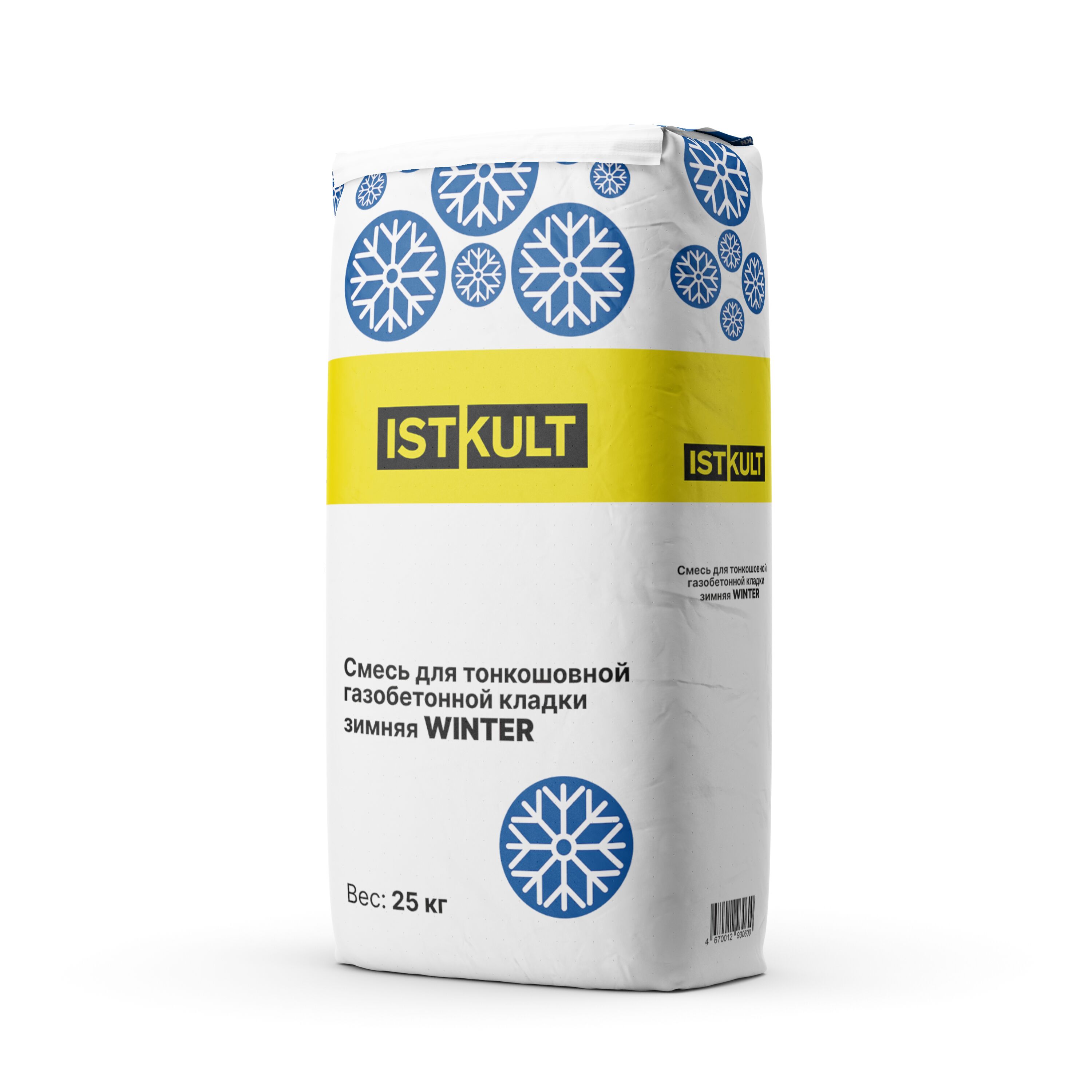 ISTKULT Раствор зимний эконом 25кг, серый