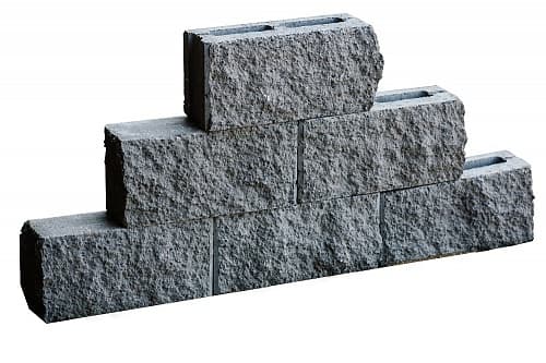 СКЦ 2Л-11 черный камень бетонный стеновой облицовочный колотый, СКЦ 2Л-11 черный камень бетонный стеновой облицовочный колотый