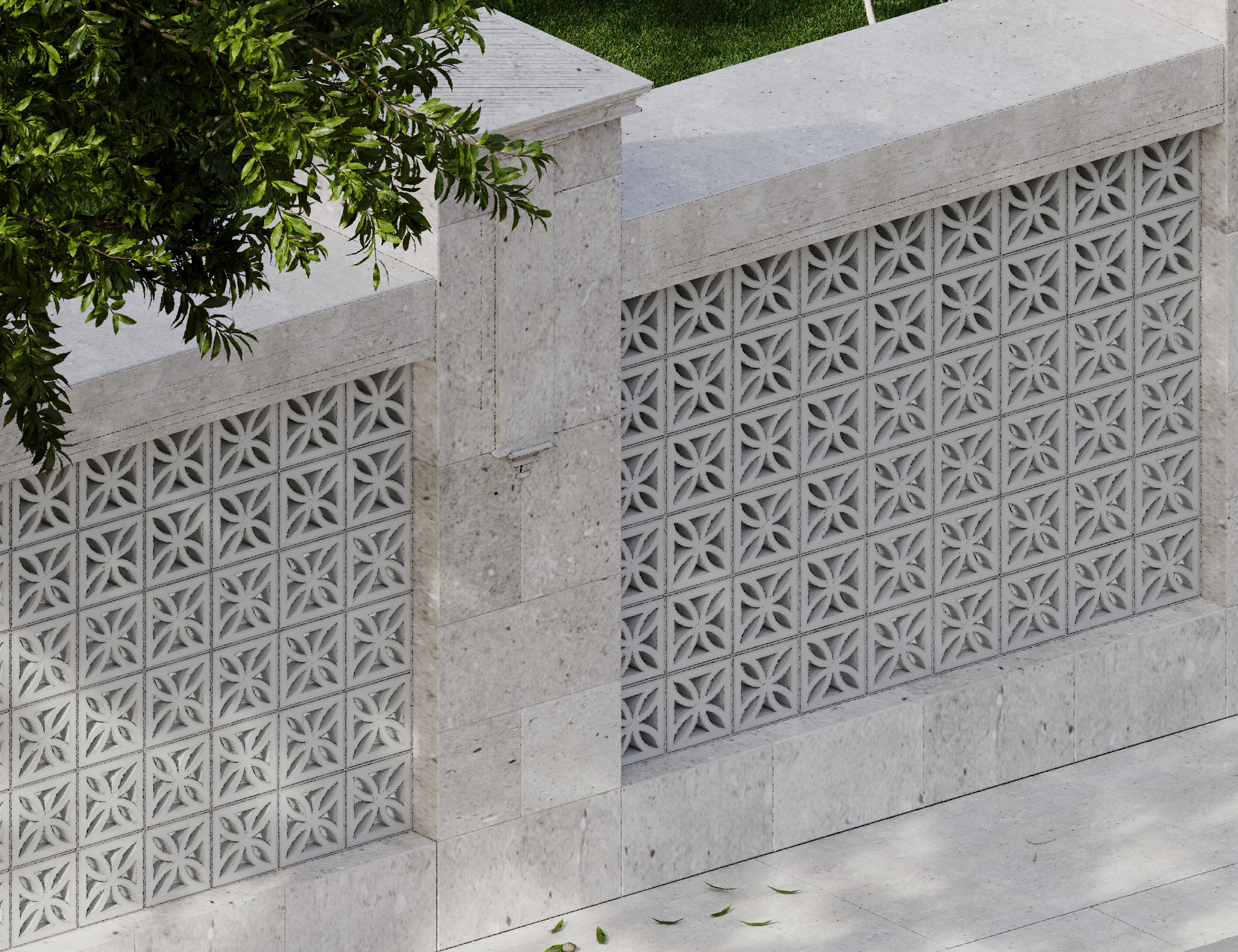 Блок архитектурный шлифованный Icon (Айкон)-90 LUX серый 250х250мм Nokkel