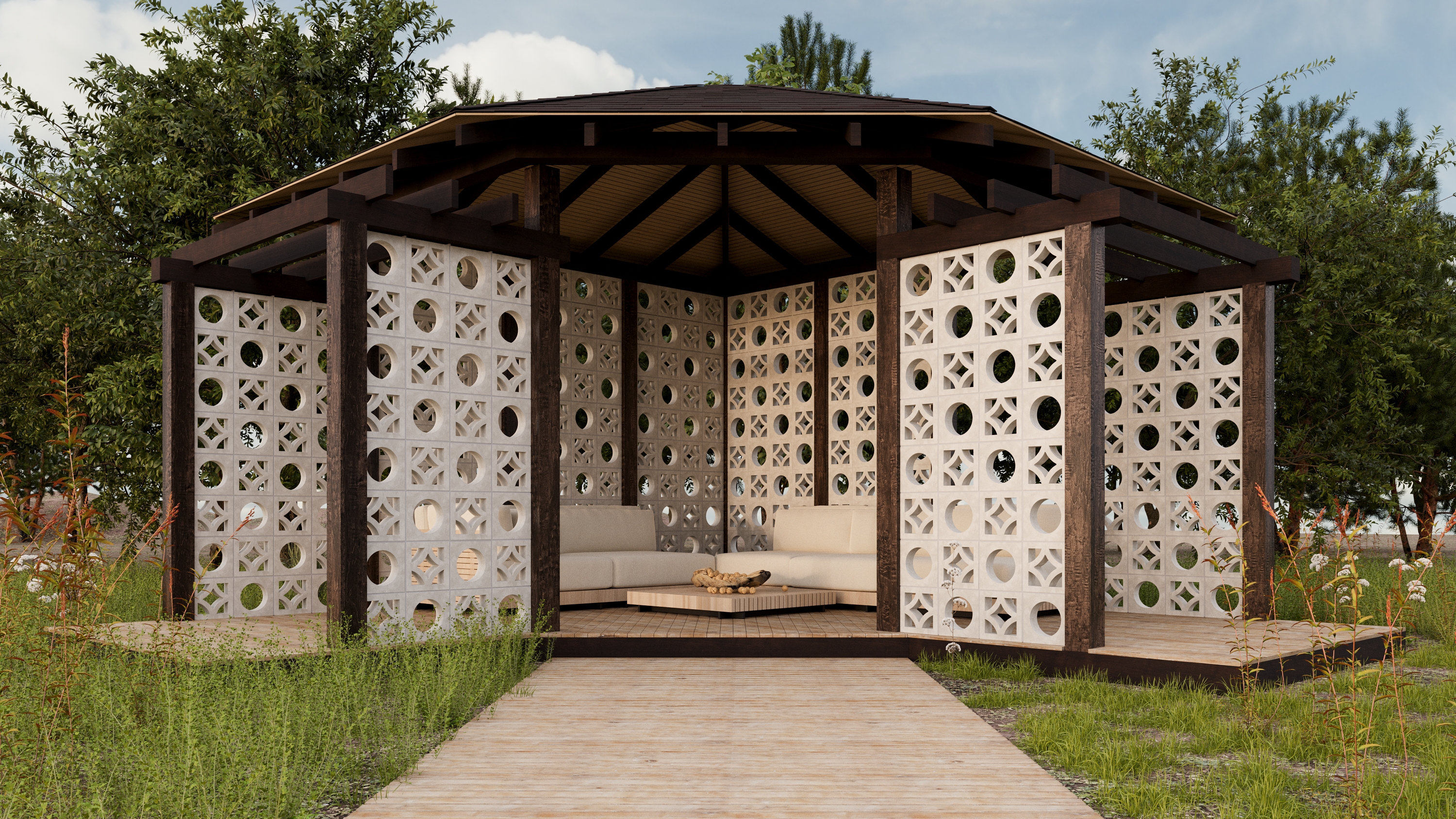 Блок архитектурный Stone (Стоун)-50 250х250мм Nokkel