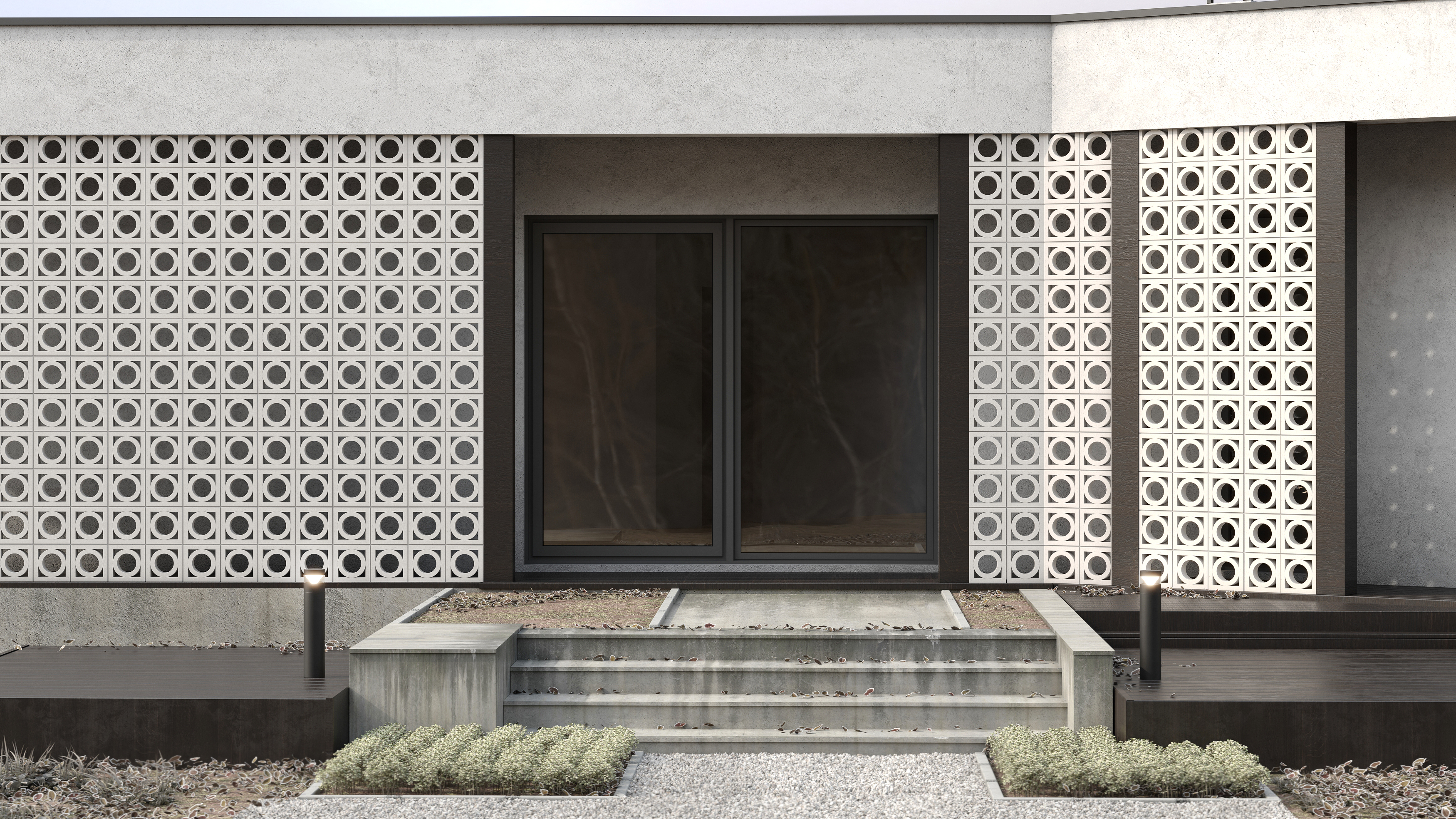 Блок архитектурный шлифованный Pipe (Пайп)-50 LUX 250х250мм Nokkel