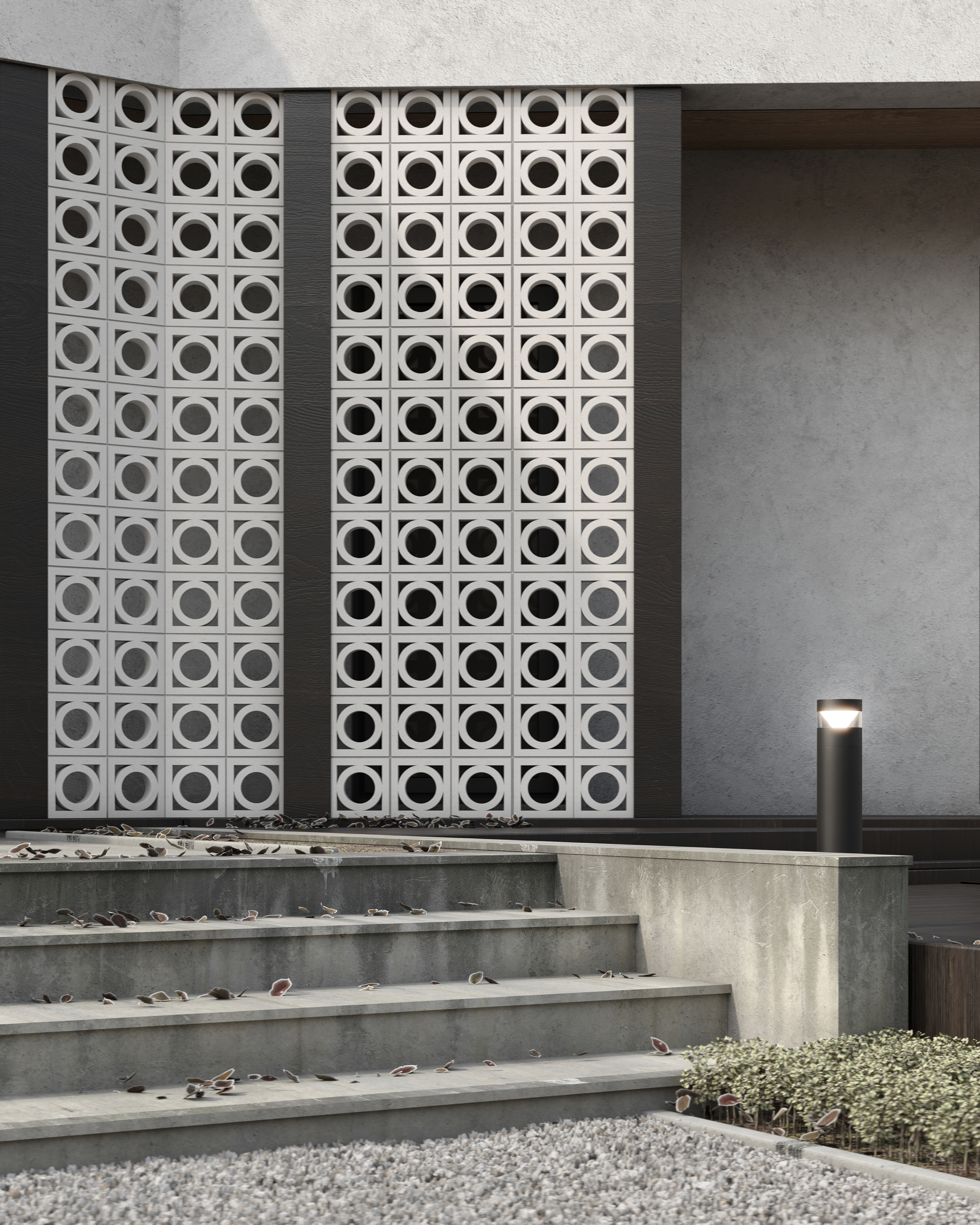 Блок архитектурный шлифованный Pipe (Пайп)-70 LUX 250х250мм Nokkel