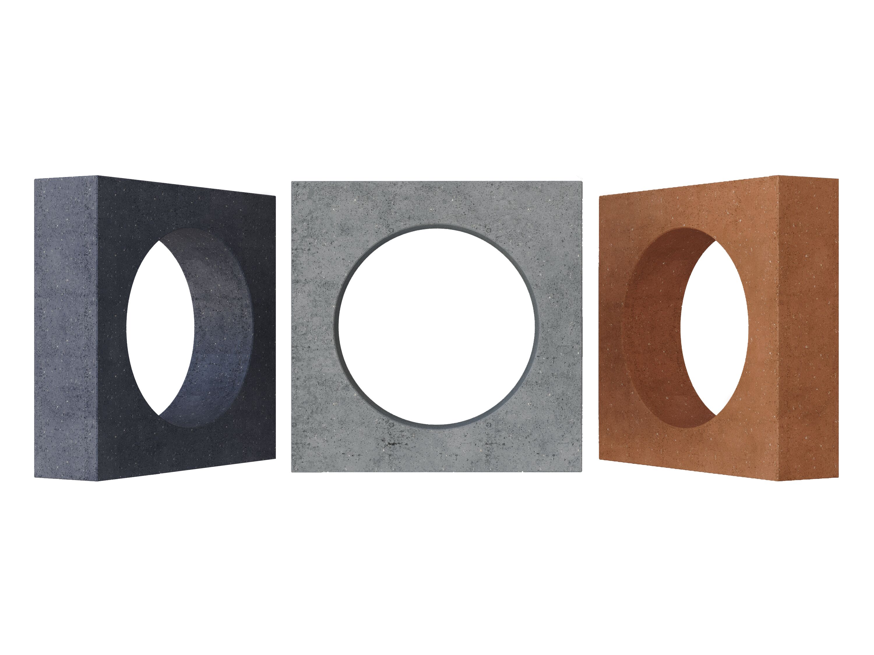 Блок архитектурный шлифованный Planet (Плэнет)-70 LUX 250х250мм Nokkel