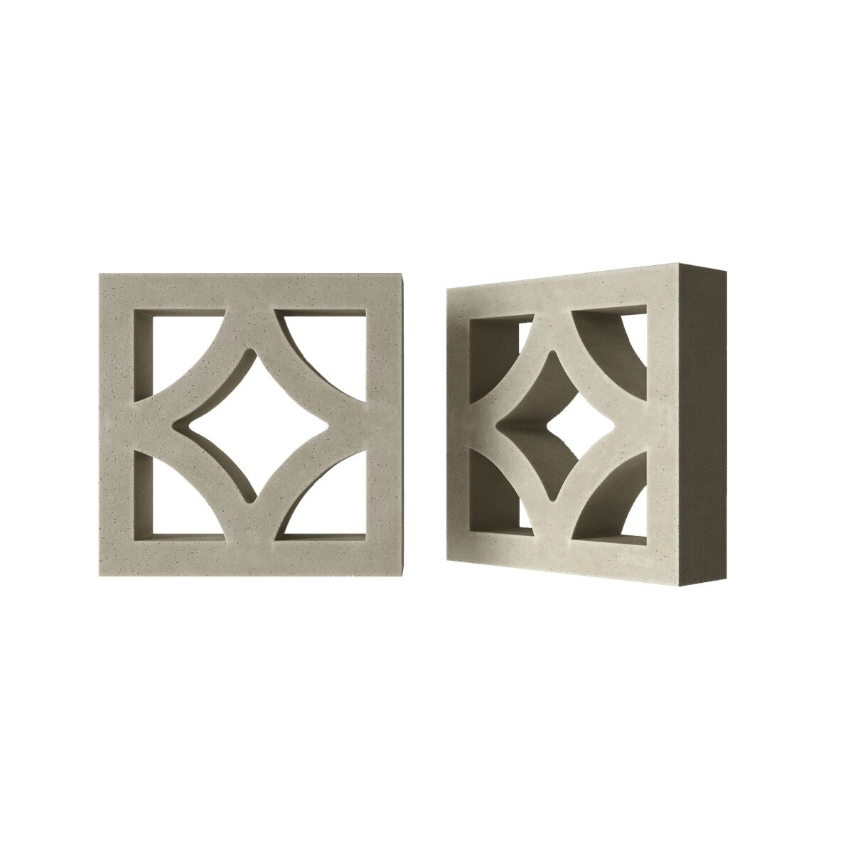 Блок архитектурный Stone (Стоун)-50 под покраску 250х250мм Nokkel, серый