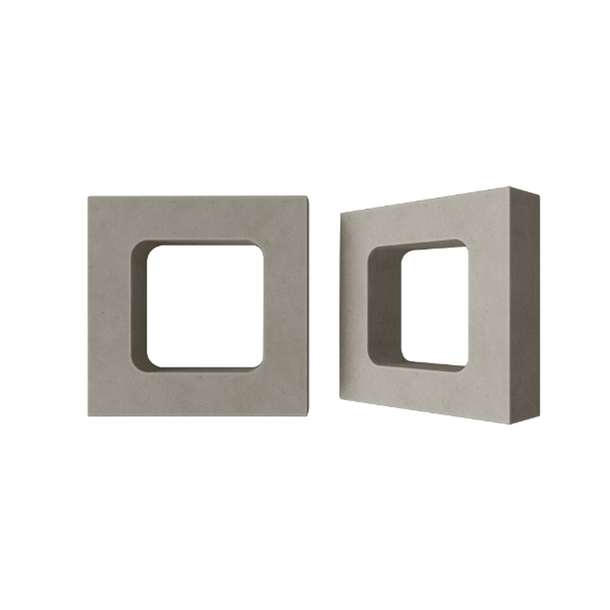 Блок архитектурный Cube (Куб)-50 под покраску 250х250мм Nokkel, серый