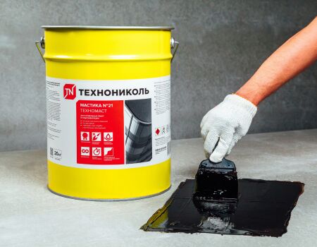 Мастика №21 кровельная ТехноНиколь (Техномаст) 20кг купить в Санкт-Петербурге Мастика №21 кровельная ТехноНиколь (Техномаст) 20кг