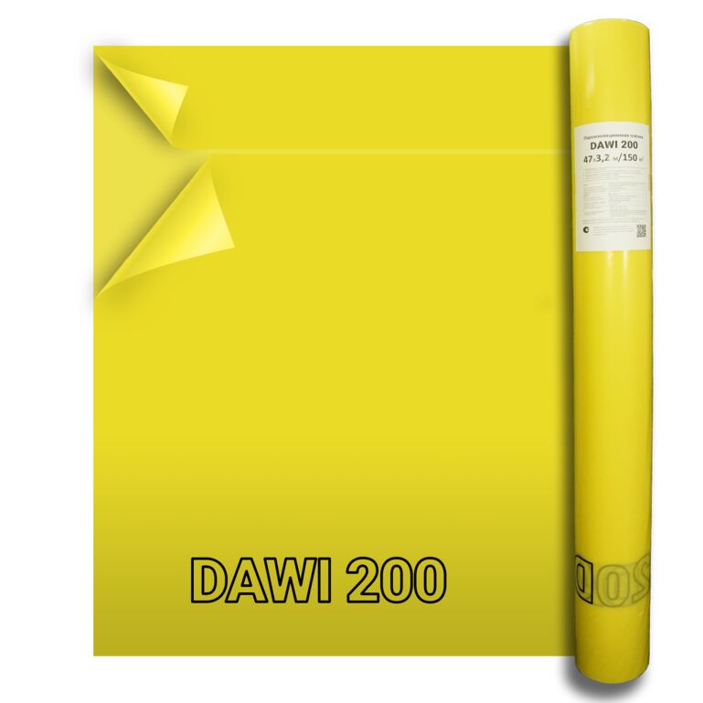 DAWI 200 3,2х47м 150м2 пароизоляция Дельта Дави, Пароизоляция DAWI 200 3.2*47м (150кв.м.)