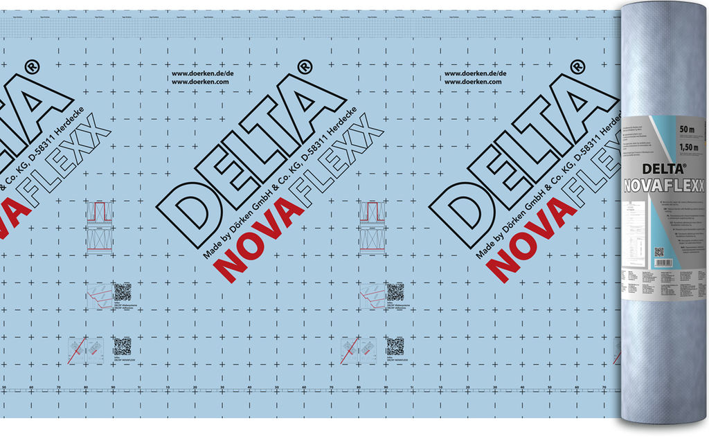 Пароизоляция DELTA-NOVAFLEXX 1,5х50м 75м², пароизоляция DELTA-NOVAFLEXX