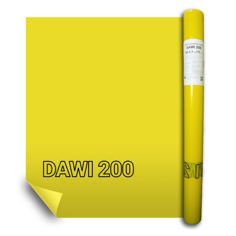 DAWI 200 1,5х50м 75м2 пароизоляция Дельта Дави, Пароизоляция DAWI 200 1.5*50м (75кв.м.)