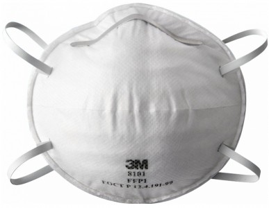 3M™ 8101 Противоаэрозольная Фильтрующая Полумаска, класс защиты FFP1 NR D (4 ПДК)