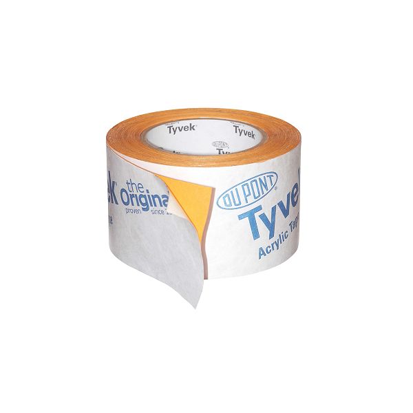 Строительный скотч Tyvek Acrylic Tape 60мм х 25м односторонний акриловый, Соединительная лента односторонняя Tyvek Acrylic Tape (0,06х25 м)