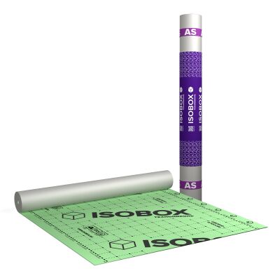 Диффузионная мембрана с клеевой полосой ISOBOX AS+ 1.5х50м 75м2, зелёный купить в Санкт-Петербурге Диффузионная мембрана с клеевой полосой ISOBOX AS+ 1.5х50м 75м2, зелёный