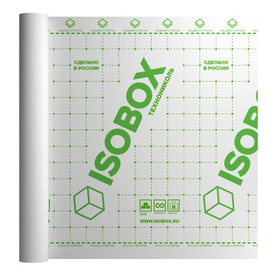 Ветрозащита с клеевой полосой ISOBOX A+ 1.6х43.75м 70м2 купить в Санкт-Петербурге Ветрозащита с клеевой полосой ISOBOX A+ 1.6х43.75м 70м2