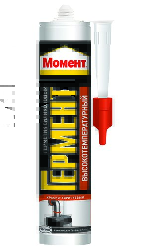 Герметик силиконовый Момент Гермент высокотемпературный 300 мл ...