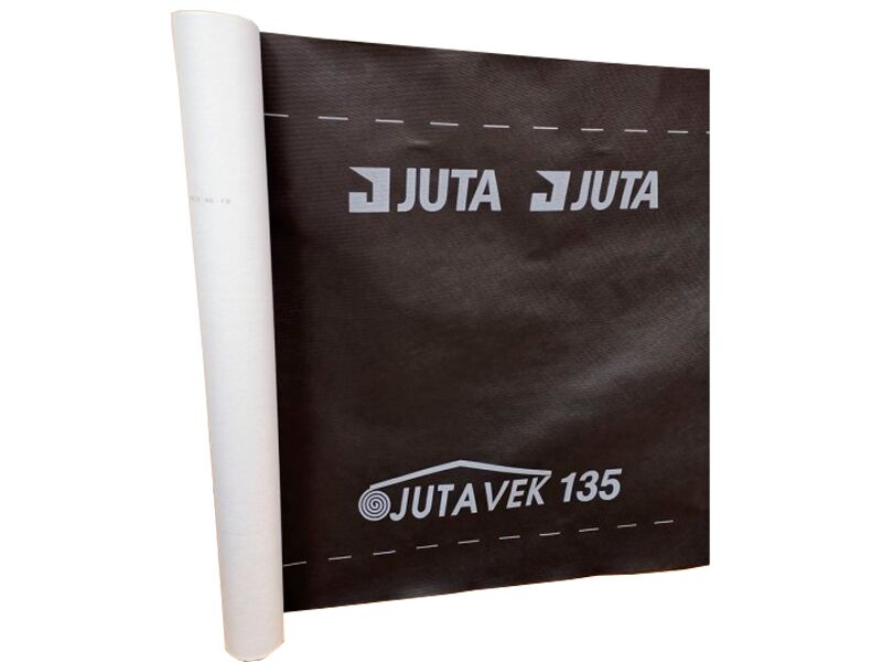 Диффузионная мембрана Juta JV 135 1.5х50м 75м2 Россия, чёрный купить в Санкт-Петербурге Диффузионная мембрана Juta JV 135 1.5х50м 75м2 Россия, чёрный