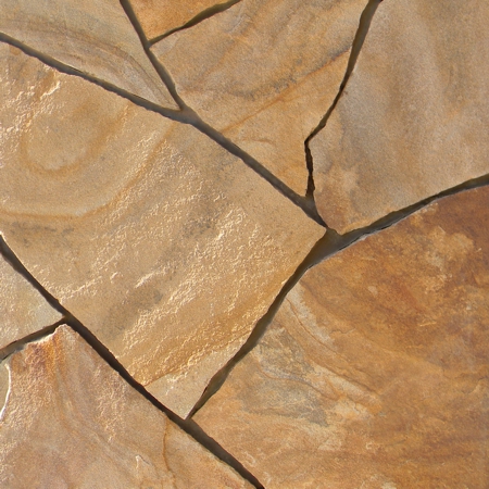 Песчаник бежевый тигровый, рваный край 30-40 мм