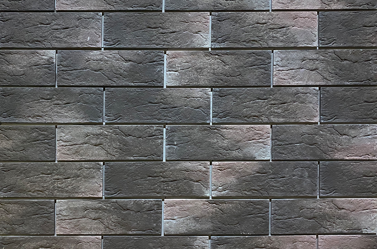 Облицовочная камень-панель с перекрытием шва индиго №28, Камень-панель Индиго Цвет №28 674х193х20