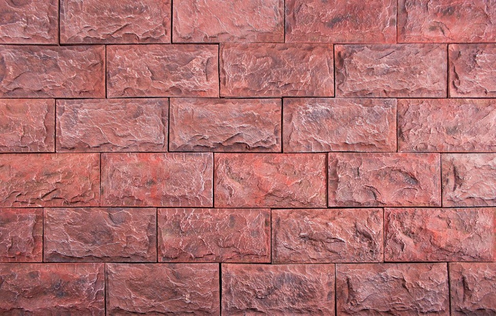 Искусственный камень Лайт Доломит 272х132мм красный 0.61м2 CraftStone, красный