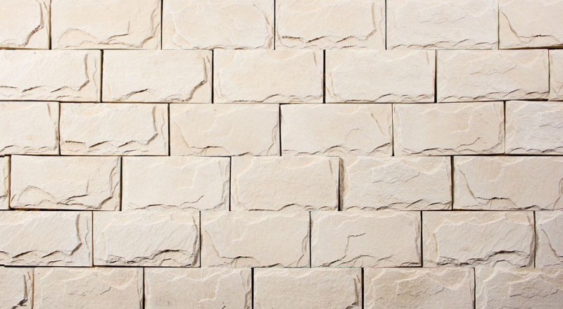 Искусственный камень Лайт Сланец мини 195х95мм белый 1м2 CraftStone, белый