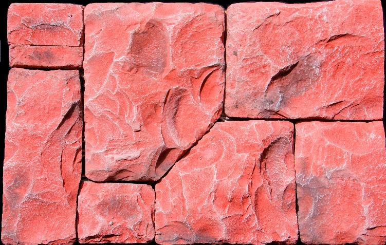 Искусственный камень Утес красный 0.5м2 CraftStone, красный
