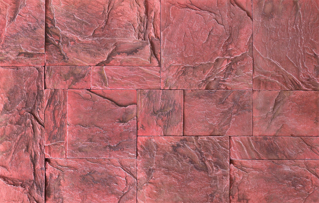 Искусственный облицовочный камень CraftStone Холодная лава, красный