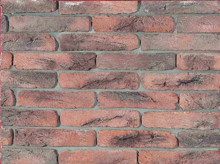 Искусственный облицовочный камень CraftStone Кирпич ручной красный, красный