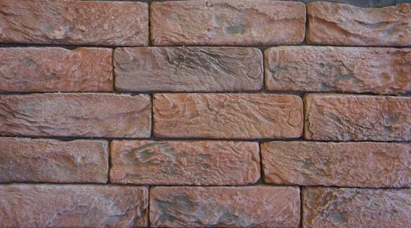 Искусственный облицовочный камень CraftStone Кирпич ручной коричневый, Искусственный облицовочный камень CraftStone Кирпич ручной коричневый