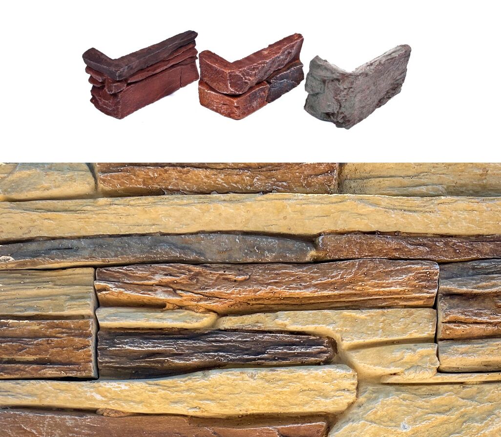Искусственный камень угловой Танвальд 500х100мм шале 0.7пог.м CraftStone, шале