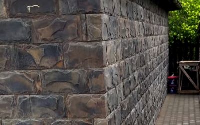 Искусственный камень Сланец мини 195х95мм черный 1м2 CraftStone