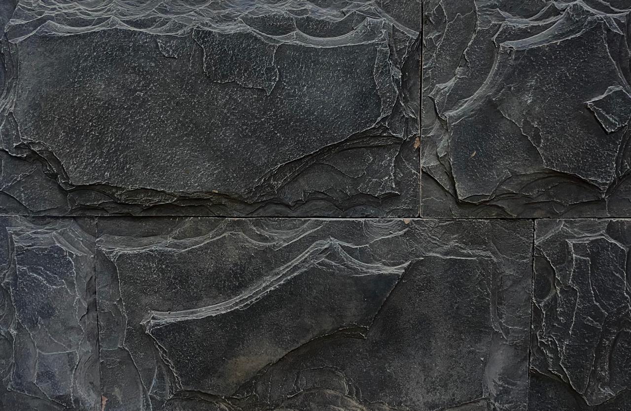 Искусственный облицовочный камень CraftStone Сланец мини черный