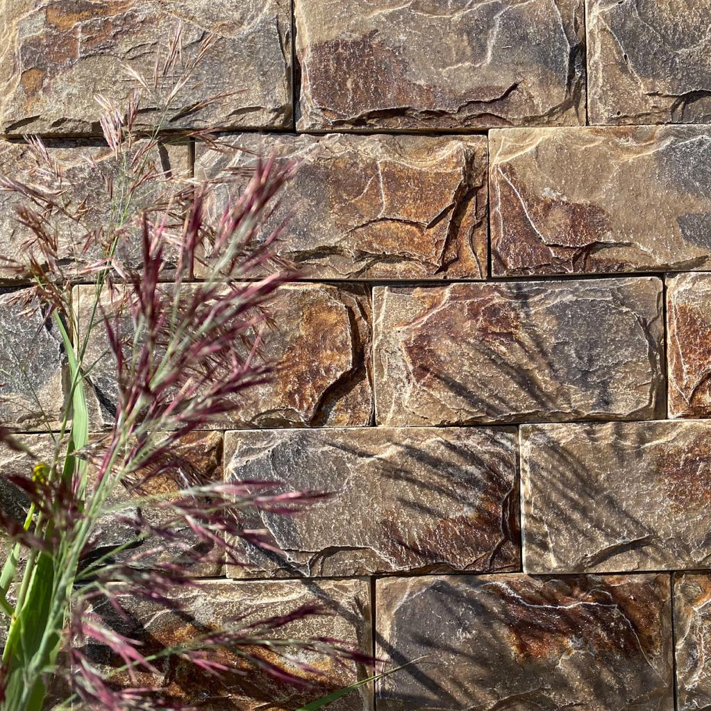Искусственный камень Сланец мини 195х95мм болото 1м2 CraftStone, болото