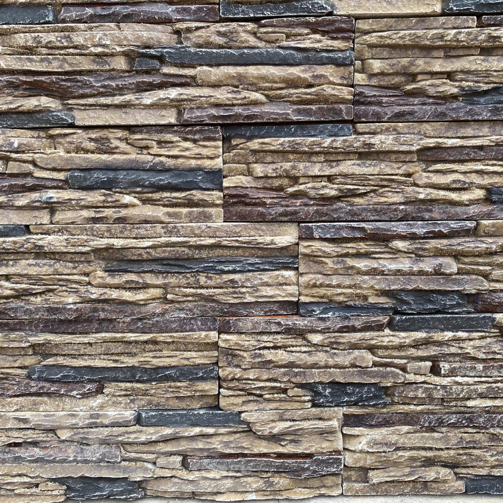 Искусственный камень Танвальд мини 370х90мм болото 0.8м2 CraftStone, болото