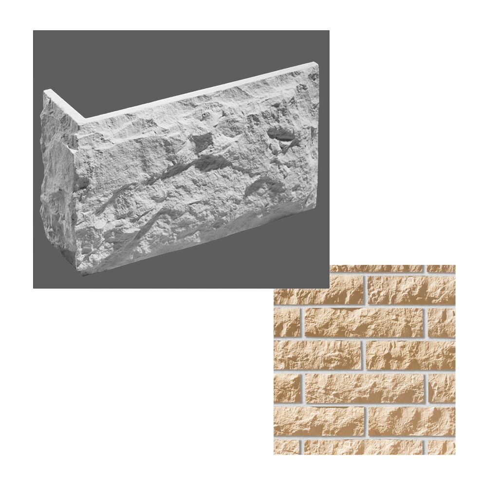 Leonardo Stone Искусственный камень Углы Анкона 1,76мп/уп, 051 (бежевый)