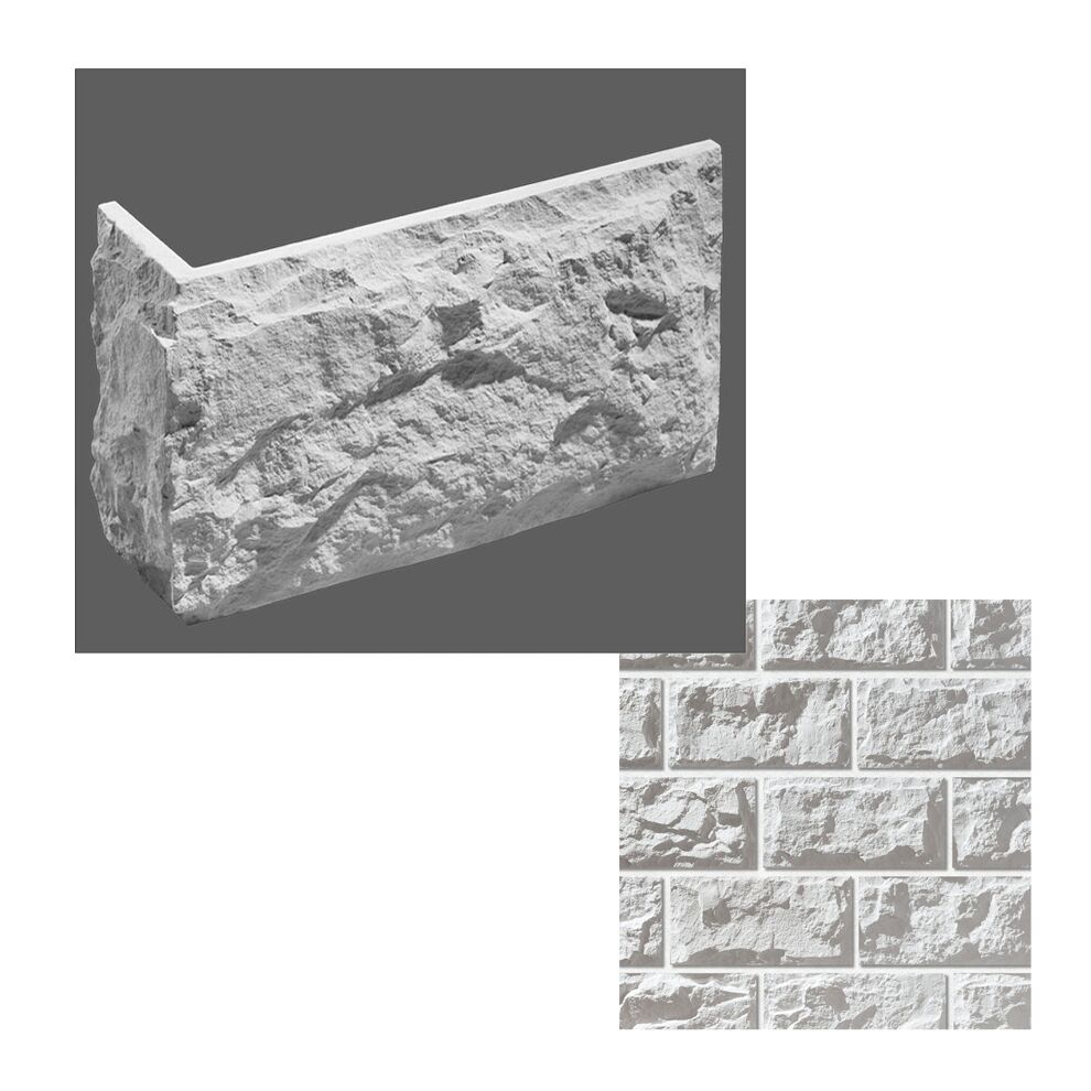 Leonardo Stone Искусственный камень Углы Бретань 0,84мп/уп, 100 (белый)