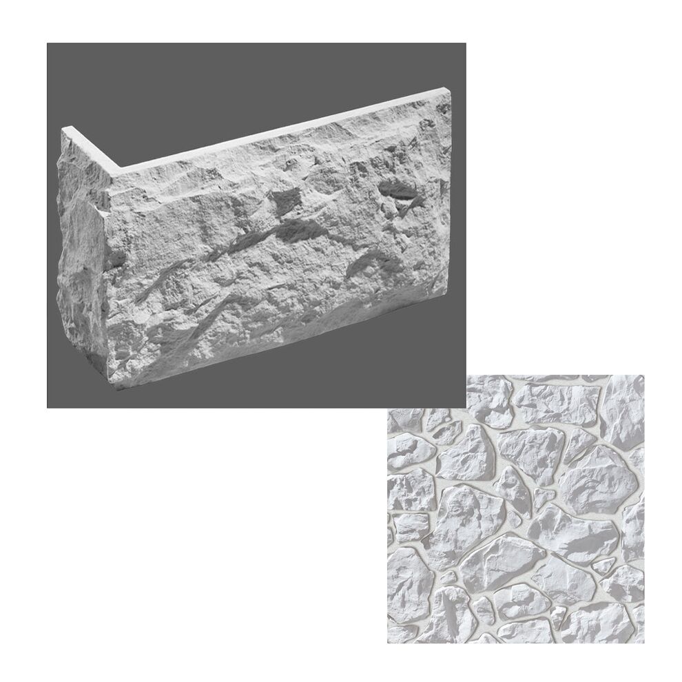 Leonardo Stone Искусственный камень Углы Бергамо 1мп/уп, 100 (белый)
