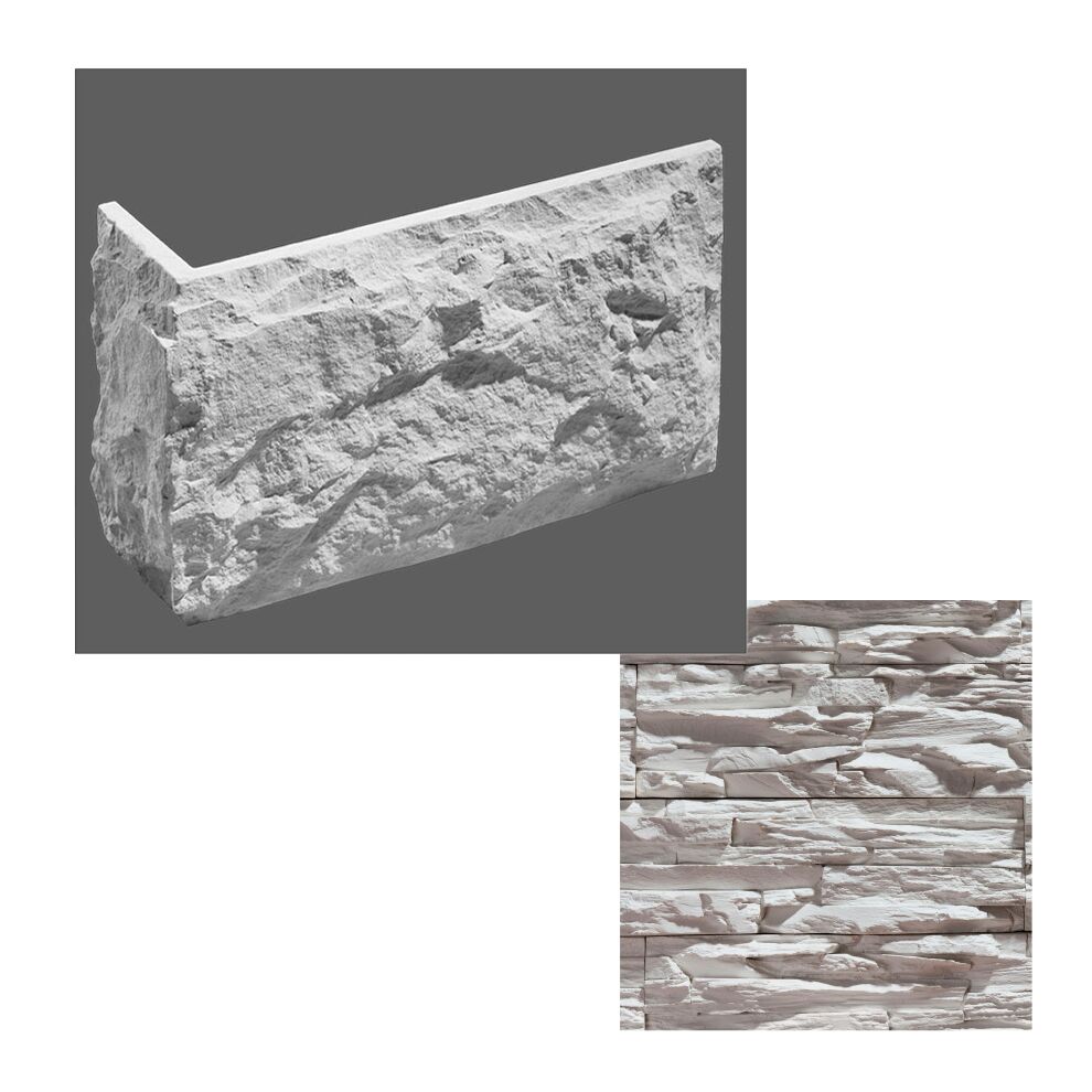 Leonardo Stone Искусственный камень Углы Перуджа 1мп/уп, 100 (белый)