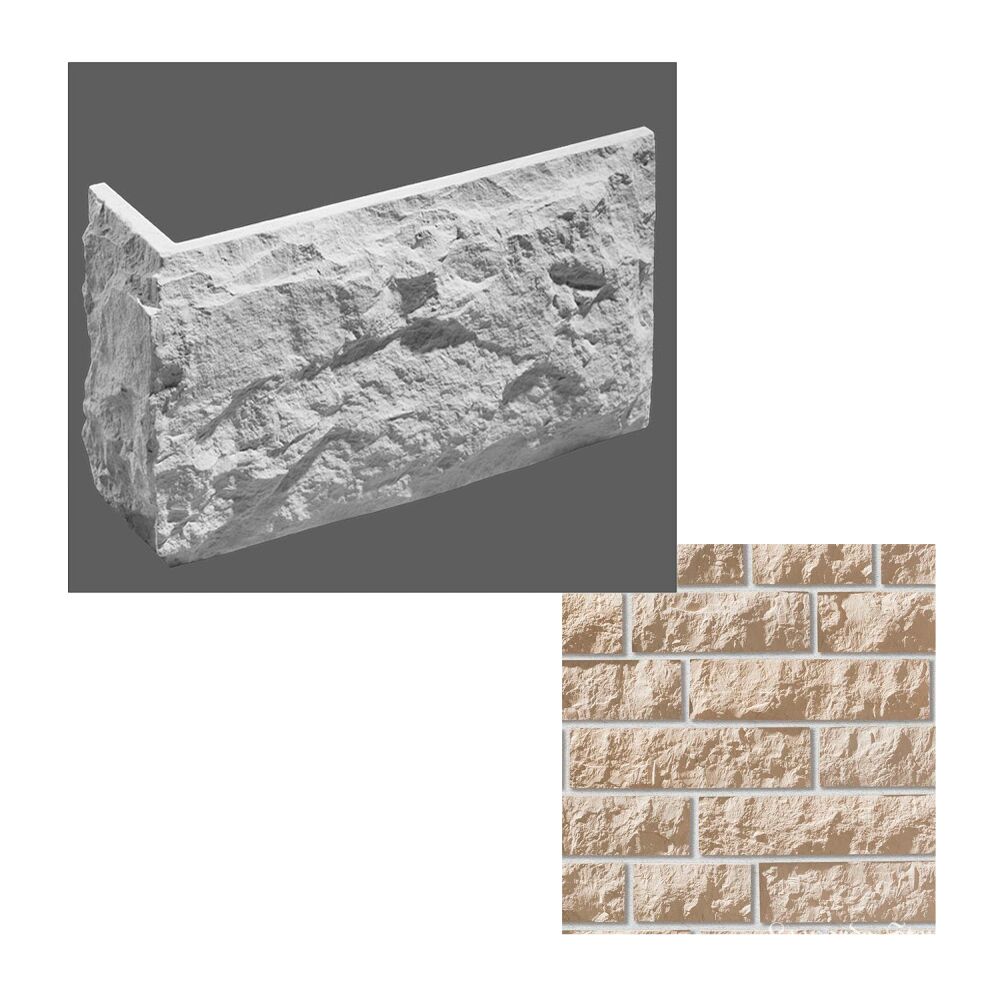Leonardo Stone Искусственный камень Углы Анкона 1,76мп/уп, 404 (бежевый)