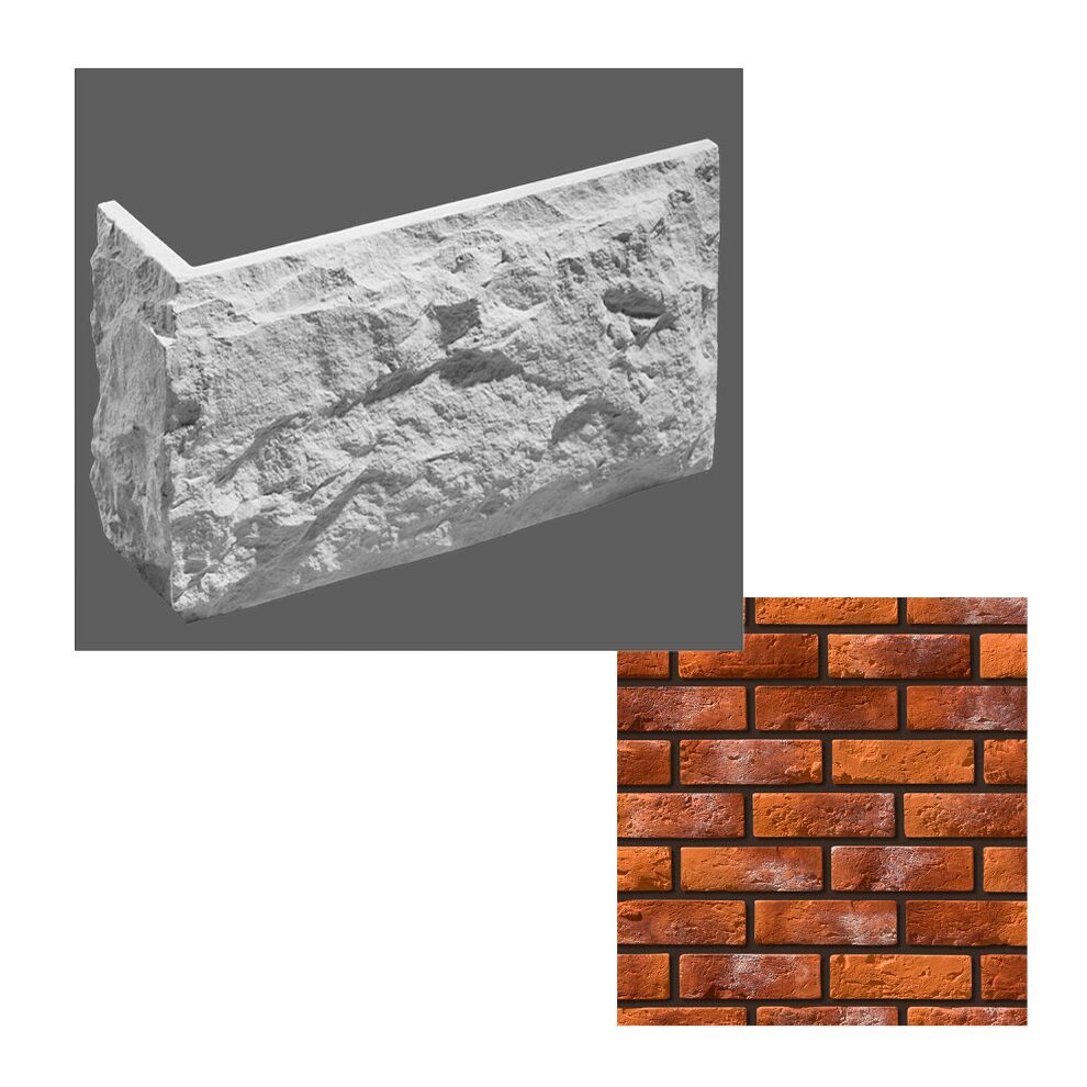 Leonardo Stone Искусственный камень Углы Лион 1,85мп/уп, 490 (кирпичный) купить в Санкт-Петербурге Leonardo Stone Искусственный камень Углы Лион 1,85мп/уп, 490 (кирпичный)