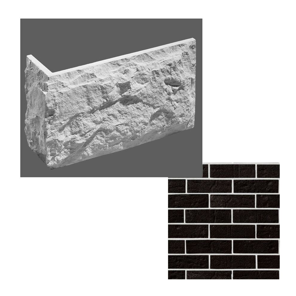 Leonardo Stone Искусственный камень Углы Перт 1,98мп/уп, 708 (чёрный) купить в Москве Leonardo Stone Искусственный камень Углы Перт 1,98мп/уп, 708 (чёрный)